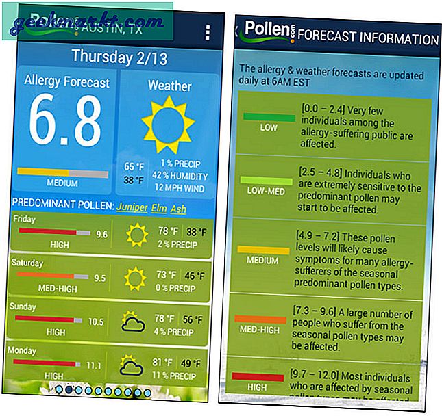 Bedste pollen- og allergi-apps i 2020