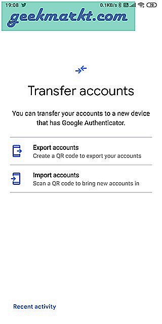 Hoe Google Authenticator-codes naar een nieuwe telefoon te verplaatsen of over te zetten