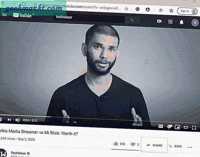 Cara Menautkan Video YouTube pada Waktu Tertentu di Seluler