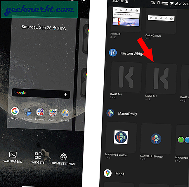 Du kan till och med få iOS 14-stil Google-widgets på vilken Android-telefon som helst med KWGT-startprogrammet. Så här gör du.