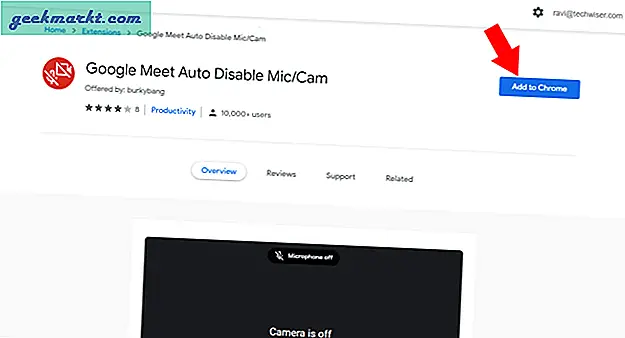Video automatisch dempen en uitschakelen op Google Meet