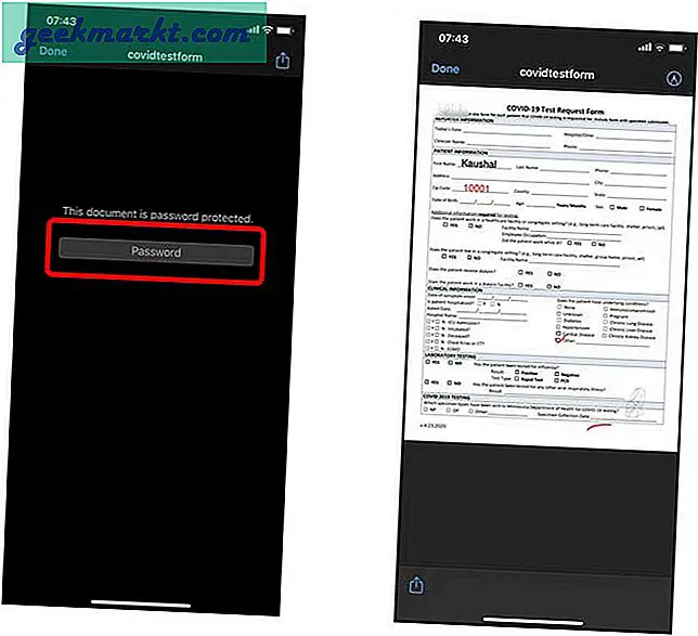 Hoe PDF's op de iPhone met een wachtwoord te beveiligen