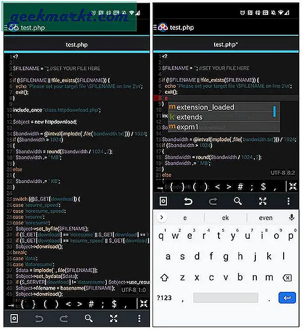 Wenn Sie über eine Bluetooth-Tastatur und -Maus verfügen, können Sie mit den mobilen Code-Editoren ernsthafte Änderungen an Android vornehmen. Mit den folgenden Apps können Sie Ihren Code überall und jederzeit direkt auf Ihrem Android-Gerät bearbeiten und verwalten.