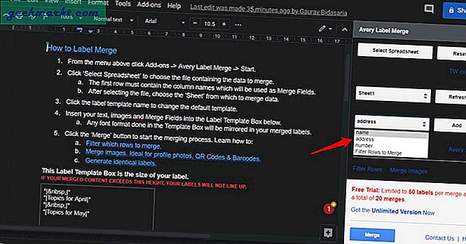 Lär dig hur du skapar adressetiketter i Google Docs såväl som Google Sheets själv på några minuter i farten på vilken plattform som helst.