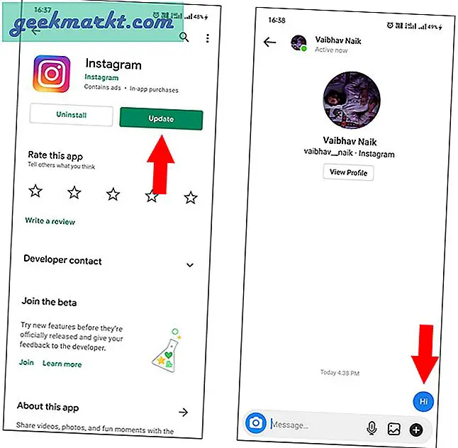 Sådan bruges Vanish Mode på Instagram og Messenger Apps