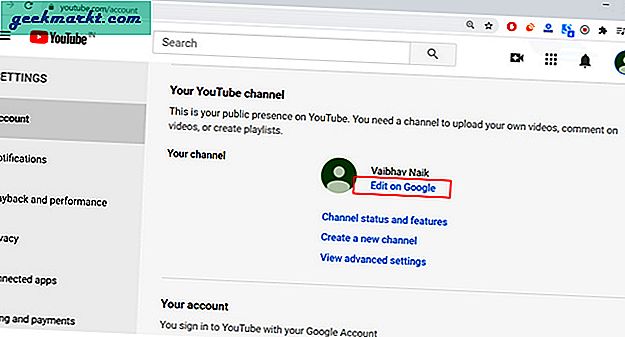 वेब और मोबाइल पर YouTube चैनल का नाम कैसे बदलें