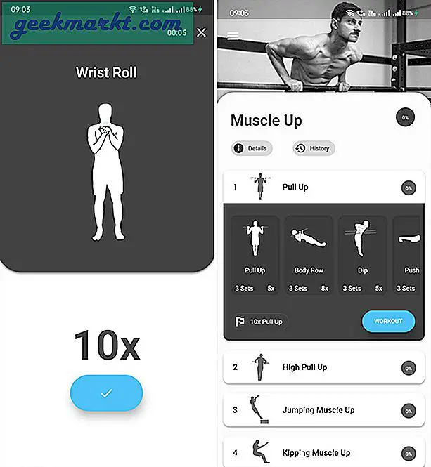 Sparen Sie Geld bei Ihrer Mitgliedschaft im Fitnessstudio und machen Sie sich nur mit Ihrem Körper fit. Hier sind die besten Calisthenics-Apps für Android und iOS, die Sie ausprobieren können.