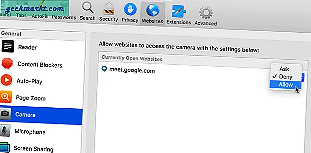 Gagal menggunakan kamera dengan Google Meet? Berikut adalah tip dan trik terbaik untuk memperbaiki masalah kamera Google Meet yang tidak berfungsi pada browser dan OS apa pun.