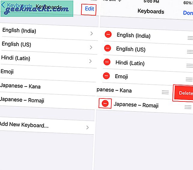 Verwendung der japanischen Tastatur auf dem iPhone