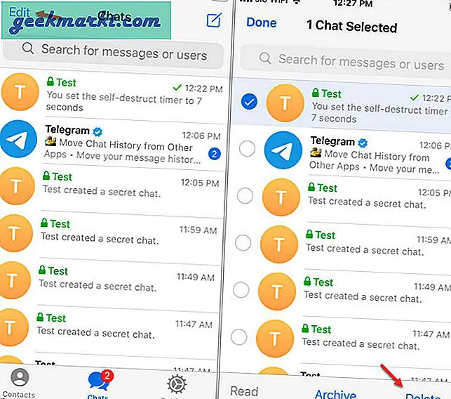 Möchten Sie selbstzerstörerische Nachrichten oder Fotos per Telegramm senden? So geht's mit Android- und iOS-Telegramm-Apps.