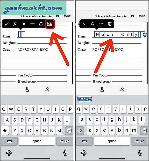 Cara Mengisi Formulir PDF di iPhone