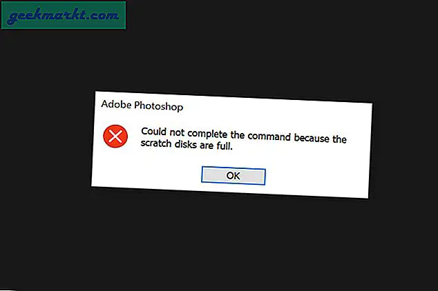 Vad är Photoshop Scratch Disk Error och hur åtgärdar du det på Windows