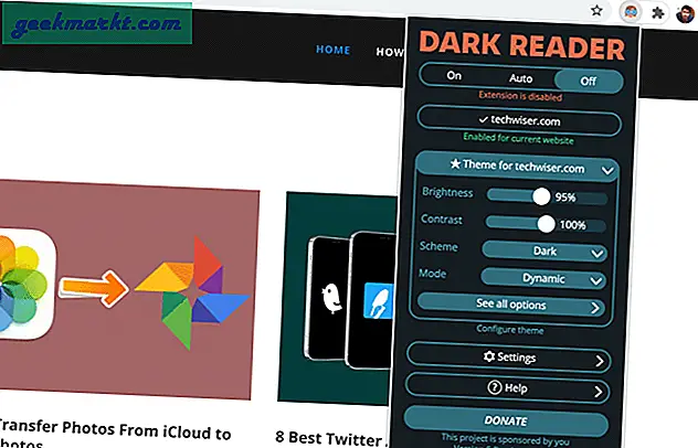 10 Beste Chrome-extensies in de donkere modus om Dark Reader in te schakelen