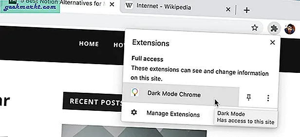 Vil du aktivere, planlegge, administrere mørk modus i Google Chrome? Sjekk ut disse Chrome-utvidelsene i mørk modus for alle behov.
