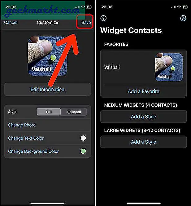 3 Möglichkeiten zum Hinzufügen von Kontakten zum Startbildschirm auf dem iPhone