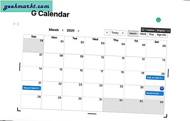 syncing google calendar with notion