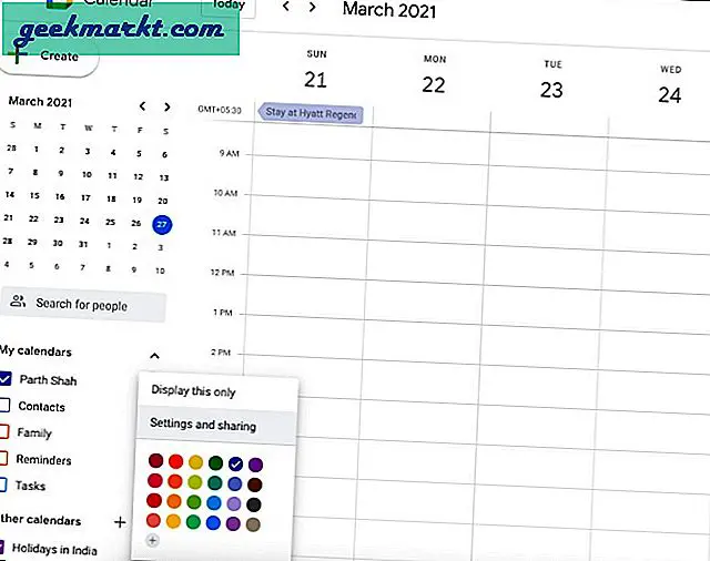 Einbetten von Google Kalender in Notion