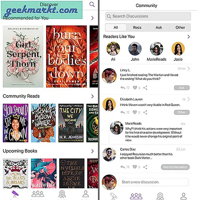 7 Beste boekaanbevelingssites en -apps om uw volgende boek te vinden