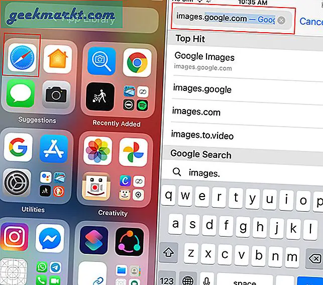 3 manieren om met Google te zoeken op afbeelding (omgekeerd zoeken naar afbeeldingen) op iPhone |
