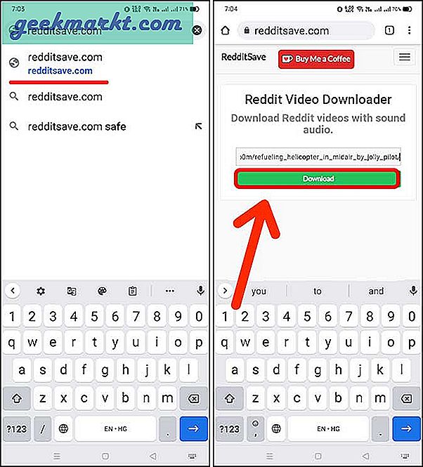 Cách tải xuống video Reddit trên Android
