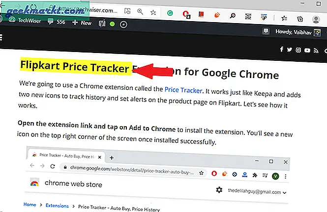 Sådan deler du fremhævet tekst til enhver webside i Chrome