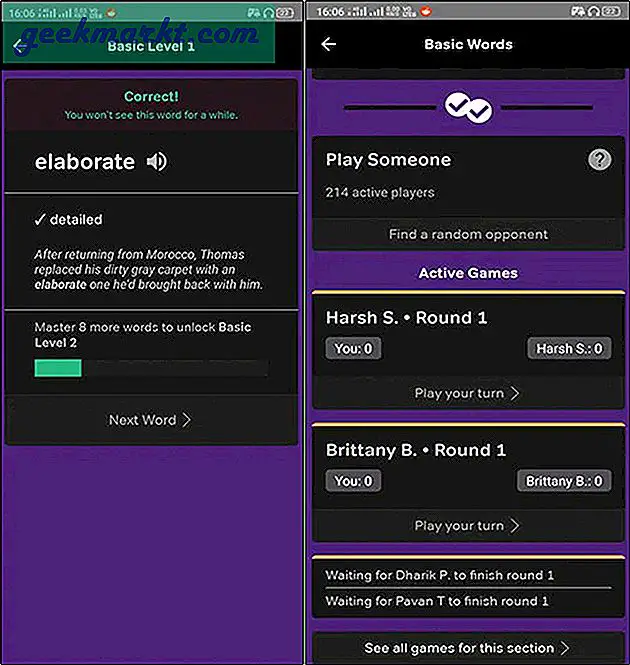 13 Bedste Apps til Vocabulary Builder til iPhone og Android