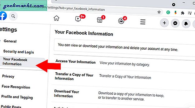 Cara Menonaktifkan atau Menghapus Akun Facebook Anda