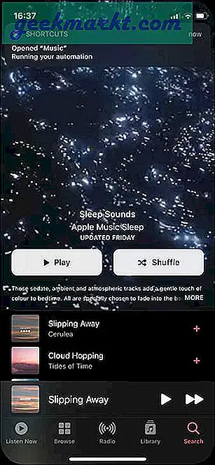 Sådan indstilles en sleep-timer på Apple Music med iPhone