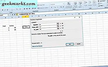 Cách chuyển đổi Feet sang Inch trong Excel