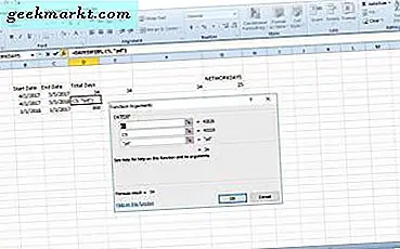 Hur man beräknar dagar mellan två datum i Excel