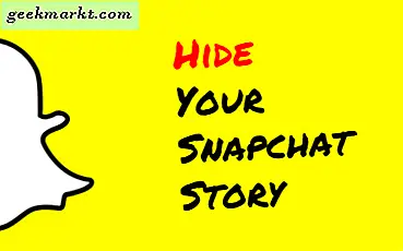 Sådan skjuler du Snapchat Story